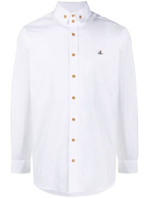 Vivienne Westwood chemise à broderies Orb - Blanc