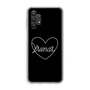 Friends heart black: Samsung Galaxy A32 5G Transparant Hoesje