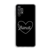 Friends heart black: Samsung Galaxy A32 5G Transparant Hoesje