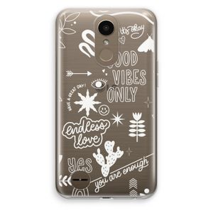 Good vibes: LG K10 (2017) Transparant Hoesje