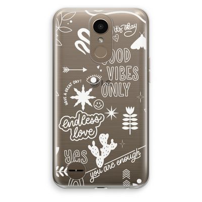 Good vibes: LG K10 (2017) Transparant Hoesje