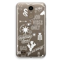 Good vibes: LG K10 (2017) Transparant Hoesje Good vibes: LG K10 (2017) Transparant Hoesje