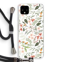Sweet little flowers: Pixel 4 XL Transparant Hoesje met koord