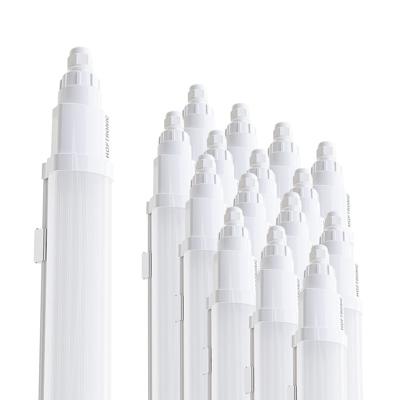 Set van 16 Q-Series LED TL Armaturen 60cm - 18 Watt 2160 Lumen vervangt 72 Watt - 120lm/W - 6500K daglicht wit licht - Gereedschapsloos Koppelbaar - IK08 - IP65 Waterdicht - Tri-proof plafondverlichting