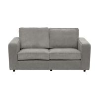 Leen Bakker - Bank Stuttgart 2-zits - Stof - Grijs - 94x170x80 Cm