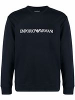 Emporio Armani sweat à logo imprimé - Bleu