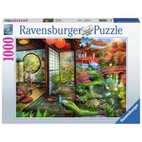 Puzzel ravensburger theehuis japanse tuin 1000st