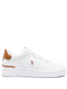 Polo Ralph Lauren baskets à logo brodé - Blanc