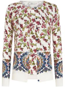 ETRO berry-motif cotton twin-set - Blanc