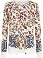 ETRO berry-motif cotton twin-set - Blanc - thumbnail