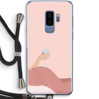 Wine: Samsung Galaxy S9 Plus Transparant Hoesje met koord
