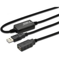 Digitus DA-73100-1 USB-kabel 10 m USB 2.0 USB A Zwart - thumbnail
