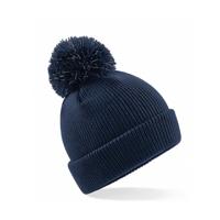 Beechfield Wintermuts - kinderen - navy - muts met pompom - jongens en meisjes