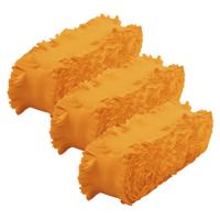 Crepe papier feest slingers/guirlande - 3x - 6 meter - oranje - feestversiering - uni kleuren