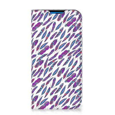 iPhone 14 Pro | Hoesje met Magneet | Feathers Color