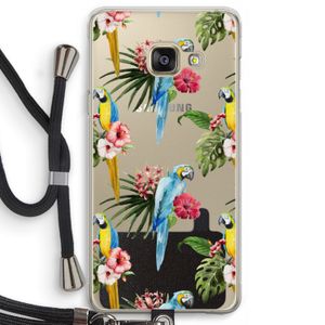 Kleurrijke papegaaien: Samsung Galaxy A3 (2016) Transparant Hoesje met koord