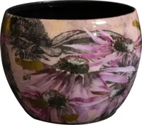 TS Collection bloempot polly metaal 9x7cm pink