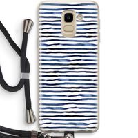 Verrassende lijnen: Samsung Galaxy J6 (2018) Transparant Hoesje met koord