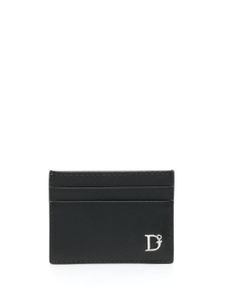 DSQUARED2 portefeuille en cuir à plaque logo - Noir