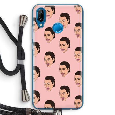 Ugly Cry Call: Huawei P20 Lite Transparant Hoesje met koord