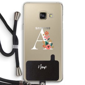 Pink Bouquet: Samsung Galaxy A3 (2016) Transparant Hoesje met koord