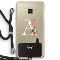 Pink Bouquet: Samsung Galaxy A3 (2016) Transparant Hoesje met koord