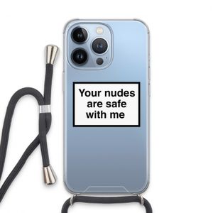 Safe with me: iPhone 13 Pro Transparant Hoesje met koord