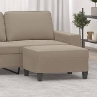 Voetenbank 70x55x41 cm microvezelstof taupe