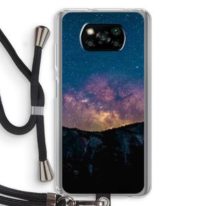 Travel to space: Xiaomi Poco X3 Pro Transparant Hoesje met koord