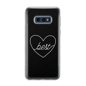 Best heart black: Samsung Galaxy S10e Transparant Hoesje