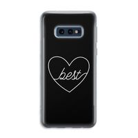 Best heart black: Samsung Galaxy S10e Transparant Hoesje