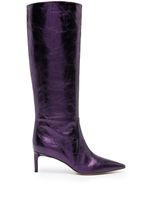 BETTINA VERMILLON bottes en cuir 60 mm - Violet