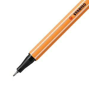 STABILO point 88, premium fineliner 0.4 mm, mosgroen, per stuk