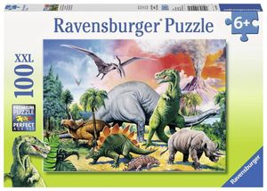 Ravensburger puzzel 100 XXL tussen de dinosauriÃ«rs