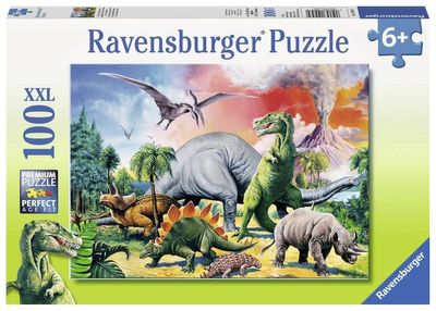 Ravensburger puzzel tussen de dinosauriërs 100 XXL stukjes