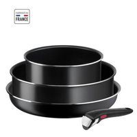 TEFAL L1539302 Ingenio Easy Cook & Clean Set 4 stuks - Anti -adhesieve herziening - Zwart - thumbnail