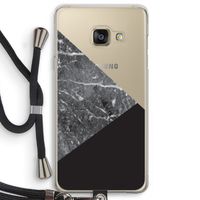 Combinatie marmer: Samsung Galaxy A3 (2016) Transparant Hoesje met koord