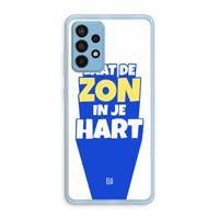 Laat de zon in je hart: Samsung Galaxy A52 Transparant Hoesje