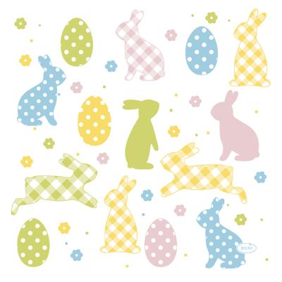 Paas thema servetten Bunnies and Eggs - 20x - pasen print - 33 x 33 cm - feestservetten - Paasontbij Paas thema servetten Bunnies and Eggs - 20x - pasen print - 33 x 33 cm - feestservetten - Paasontbij