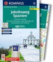 Wandelgids - Pelgrimsroute 5890 Jakobsweg Spanien - Camino Francés | Kompass
