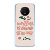 Optimistic flower girl: OnePlus 7T Transparant Hoesje