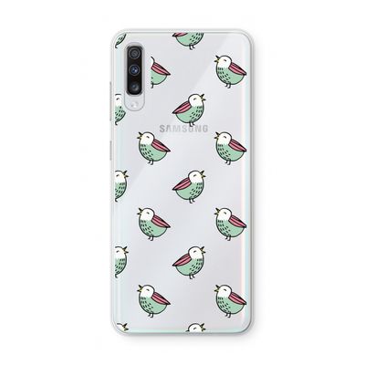 Vogeltjes: Samsung Galaxy A70 Transparant Hoesje