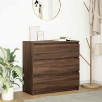 Dressoir 80x35x76 cm spaanplaat bruin eikenkleurig
