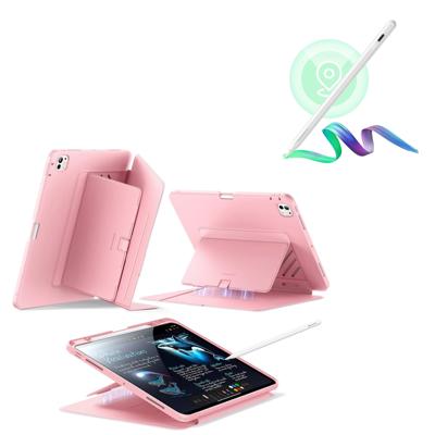 iPad Pro 13″ (2024) Flip Magnetic Case with Pencil Bundle - Pink