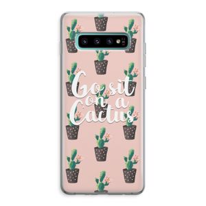 Cactus quote: Samsung Galaxy S10 Plus Transparant Hoesje