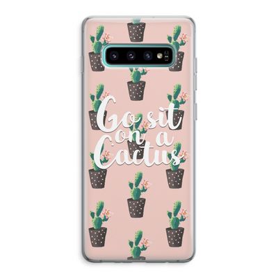 Cactus quote: Samsung Galaxy S10 Plus Transparant Hoesje