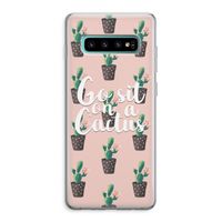 Cactus quote: Samsung Galaxy S10 Plus Transparant Hoesje