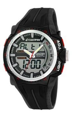 Horlogeband Calypso K5539-1 Rubber Zwart