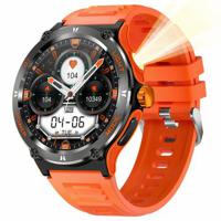 Waterdicht outdoor Smartwatch KT76 met kompas, zaklamp - 1.53 - Oranje