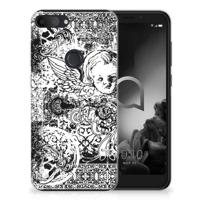 Silicone Back Case Alcatel 1S (2019) Skulls Angel